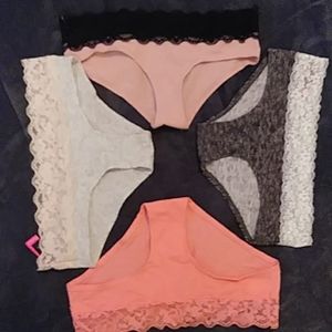 4 Pair Lot La Senza Hipster Underwear Size Med
